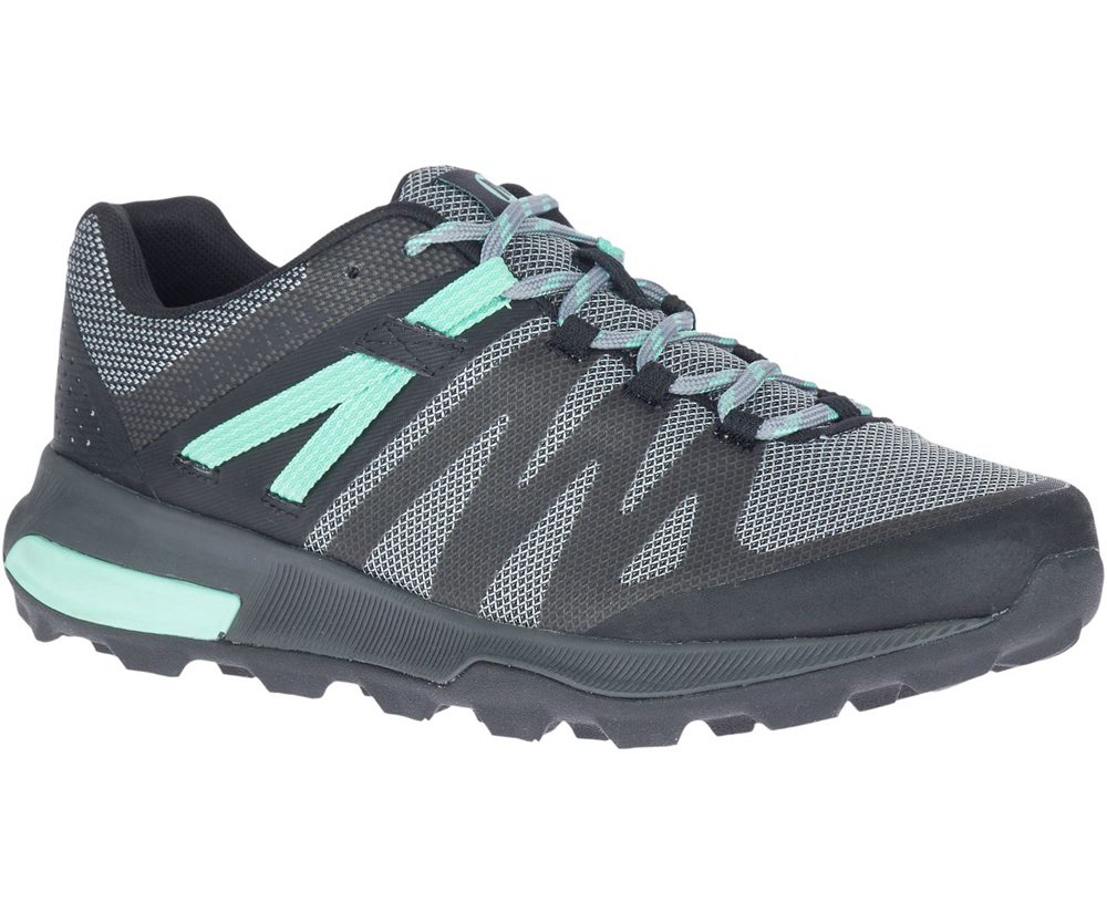 Buty Trekkingowe Merrell Damskie Czarne - Zion Fst - 516438-FCJ